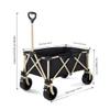 Camping Wagon, Picnic Cart, Outdoor Utility Trolley (Black, B) view 2