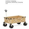 Camping Wagon, Picnic Cart, Outdoor Utility Trolley (Black, B) view 4