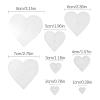 Heart-Shaped Quilting Templates - 8-Piece Ruler Set view 2