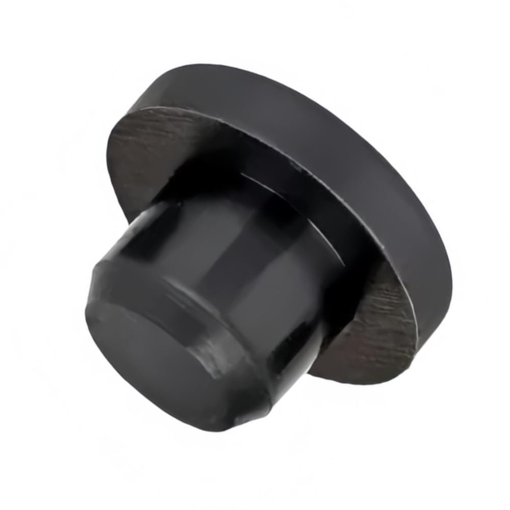 Waterproof Rubber Stoppers, 10 Silicone Hole Plugs, Black, 2.717 mm (13.5 mm)