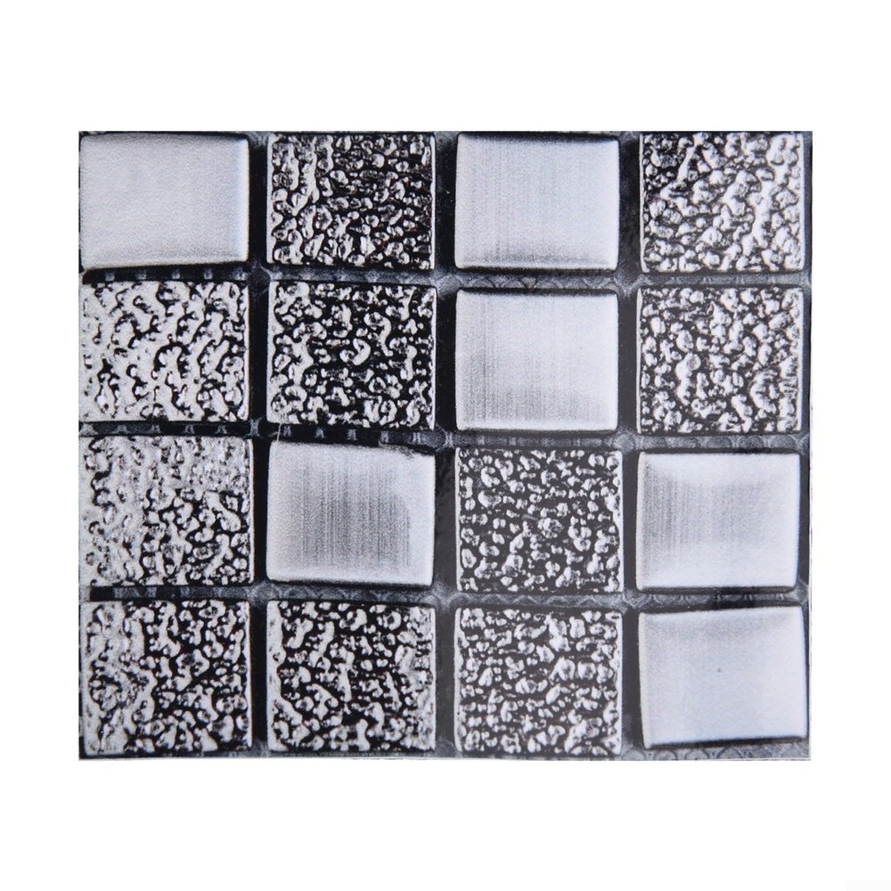 Glitter Mosaic Wall Tiles, 10 x 10 cm, for Kitchen, Bathroom, Bedroom, Indoor Decoration (MSC080), 10 Pieces