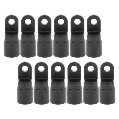 HOODANCOS 12-Piece POM Elastic Boat Rope Hooks with End Clamps for Kayaks and Boats