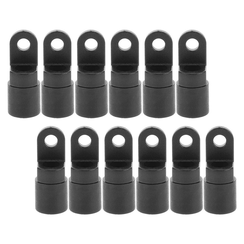 HOODANCOS 12-Piece POM Elastic Boat Rope Hooks with End Clamps for Kayaks and Boats