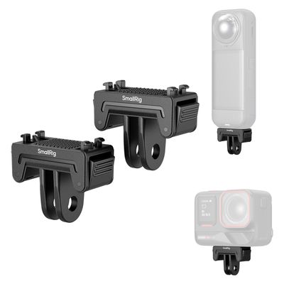 SMALLRIG Quick Release Adapter for Insta360 X5/X4 Air/Ace Pro 2/Ace Pro/Ace, 2-Prong Mount for Tripods, Selfie Sticks and Vlogging Accessories, 2-Pack - 6303