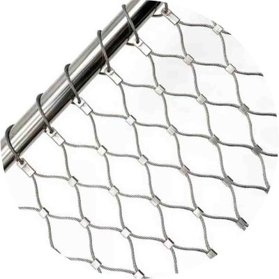 Stainless Steel Cable Mesh, 5 x 5 cm, 2 mm, 0.8 x 15 m