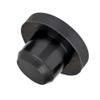 Waterproof Rubber Stoppers, 10 Silicone Hole Plugs, Black, 2.717 mm (13 mm) view 1