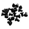 Waterproof Rubber Stoppers, 10 Silicone Hole Plugs, Black, 2.717 mm (13 mm) view 4