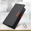 MOJIA Folio Case for Honor 600 5G / 600 Pro 5G, PU Leather Wallet Phone Case with Card Slots and Stand Function, Black view 2