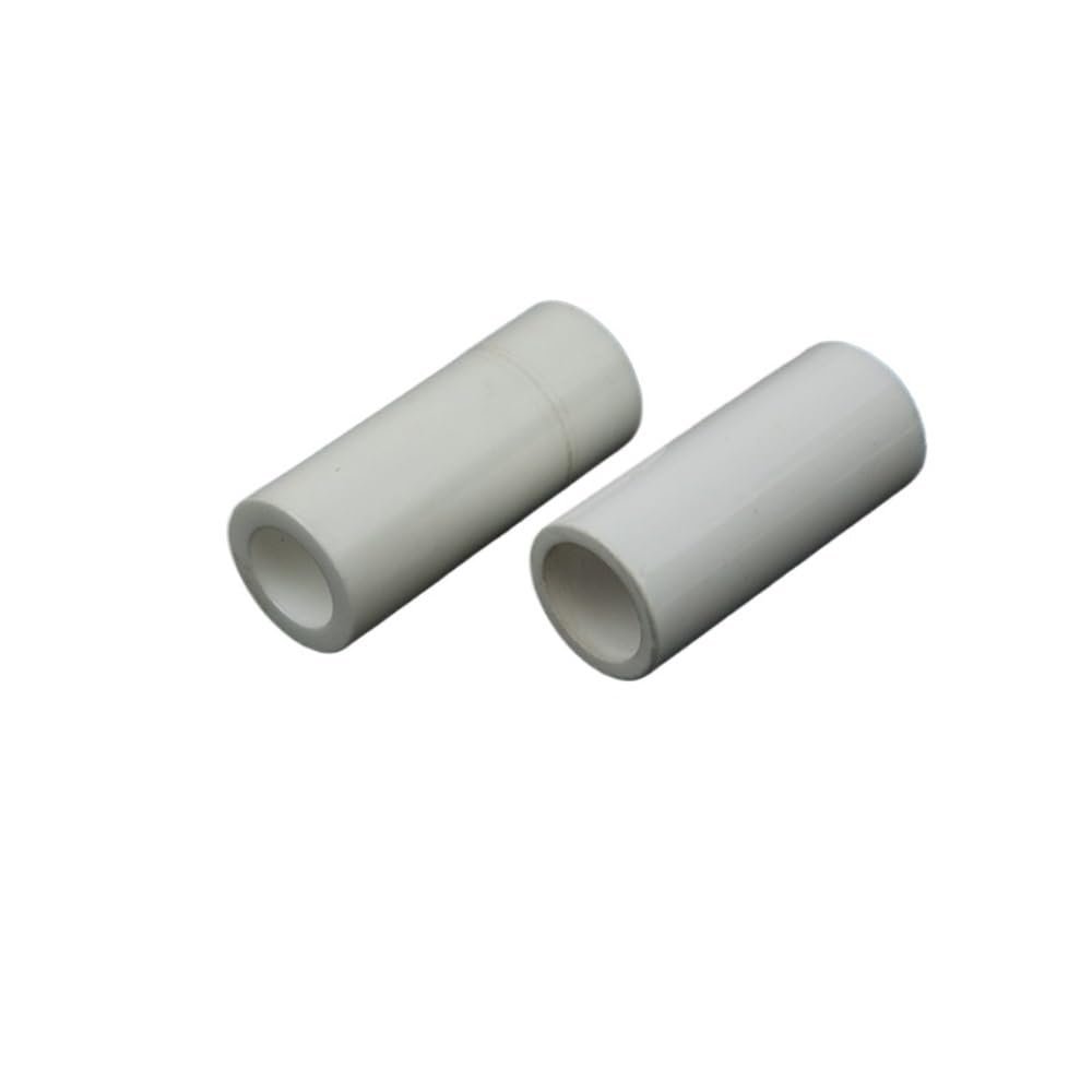 Ceramic Hollow Tubes, 2-Pack, Single-Bore Alumina Ceramic Tubes