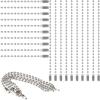20Pcs Stainless Steel Ball Chain, 10 cm Long, 2.4 mm, Includes Connectors view 1
