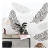 Large Mandala Feather Stencil for Wall, Wood, DIY Painting, 70 x 26 cm view 1