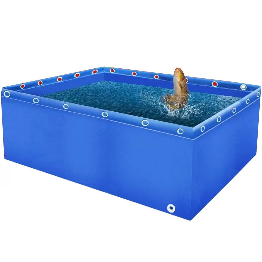 Durable PVC Plank Pool for Aquariums, Ponds, and Gardens – Multifunctional Above-Ground Fish Pond with Drain Valve