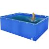 Durable PVC Plank Pool for Aquariums, Ponds, and Gardens – Multifunctional Above-Ground Fish Pond with Drain Valve view 1