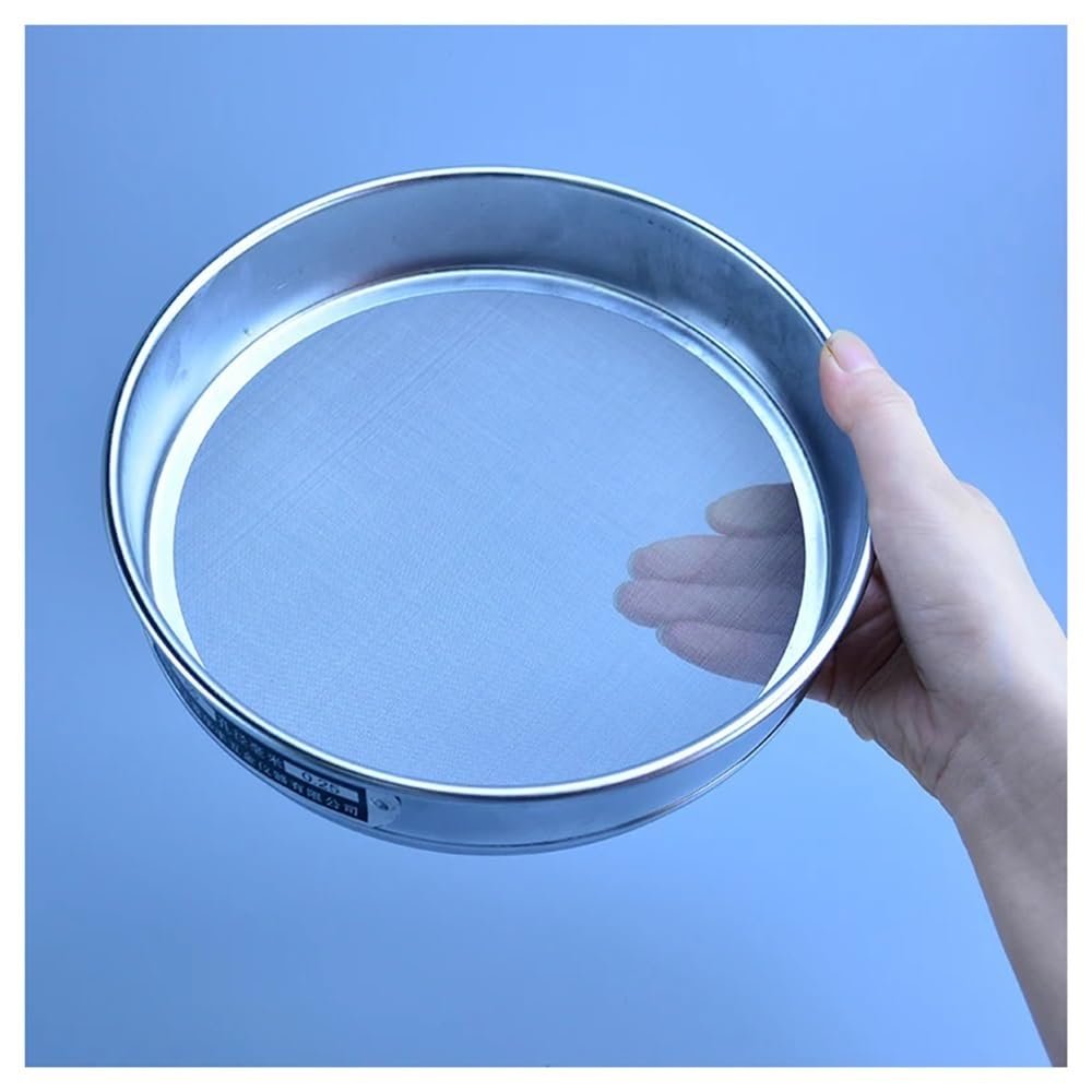 UZAMIRLEX Affordable Laboratory Test Sieve, 304 Stainless Steel, 20 cm, 8 Mesh (2.5 mm)