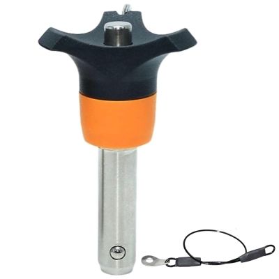 5–16 mm Diameter Stainless Steel Quick-Release Pin, Button-Activated Ball Lock, 1 Piece (6 × 60 mm)