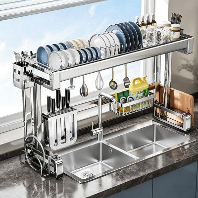 XDOPIRRS Over-Sink Kitchen Rack, Single-Layer, 97 cm/38.2 in