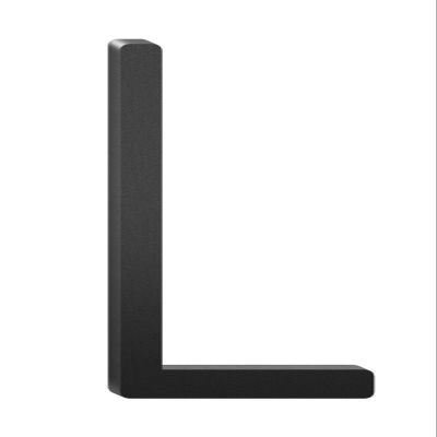 1-Piece 10-Inch Floating Aluminum House Address Number/Letter, Modern Metal, Black, for Outdoor Use (L)