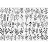 Brxmpn 2 Sheets Water-Soluble Embroidery Patterns view 1