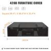 UFGFYTT Outdoor Furniture Cover, 200 x 165 x 120 cm, 420D Oxford Fabric view 3