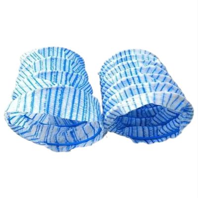 HIFRQVVC Perforated Flexible Drainage Pipe, Expandable Corrugated Infiltration Hose, 2-Inch Diameter, Blue, 1 m to 20 (14 m/551 in)