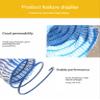 HIFRQVVC Perforated Flexible Drainage Pipe, Expandable Corrugated Infiltration Hose, 2-Inch Diameter, Blue, 1 m to 20 (14 m/551 in) view 4