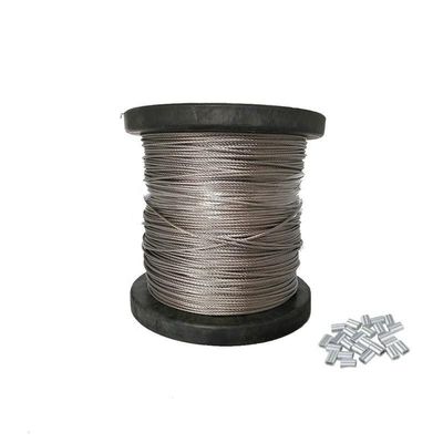 OJHFJMGH Steel Wire Rope, Saltwater Ocean Fishing Line, 0.33 mm Diameter (0.6 mm, 7×7, 100 Meters)