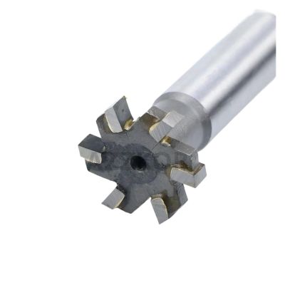 Alloy T-Slot Cutter, Tungsten Steel Shank, for Carbide Keyways, 1 pc (25×10×12×90×6T)