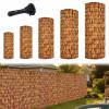 Privacy Screen Mat, Reed/Bamboo Mat, 50–180 cm High, Carbonized, 70 × 1000 cm view 1