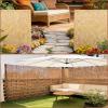 Privacy Screen Mat, Reed/Bamboo Mat, 50–180 cm High, Carbonized, 70 × 1000 cm view 3