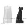 3D Egyptian Cat Candle Mold view 4