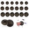 18 Pack Gold Vintage Metal Buttons view 1