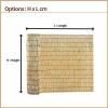 Privacy Screen Reed Mat, 50/60/70/75/80/90/100/120/150/180 cm High, Natural Reed and Bamboo Fence Screen for Balcony (Natural Black, 130 x 100 cm) view 2