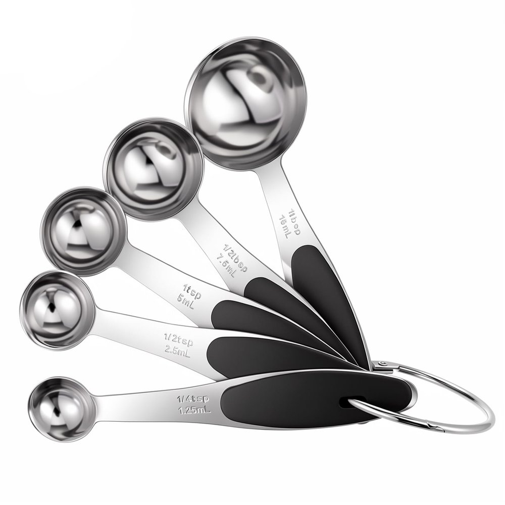 5-Piece Stainless Steel Measuring Spoon Set