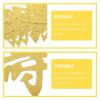 LALADEFIEE 50 Pack Gold Paper Cake Picks view 3