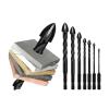 1pc Cross Hex Tile Drill Bit for Glass, Concrete and Ceramic, Tungsten Carbide Alloy Hole Opener, 3/4/5/6/8/10/12mm (10pcs 5mm) view 2