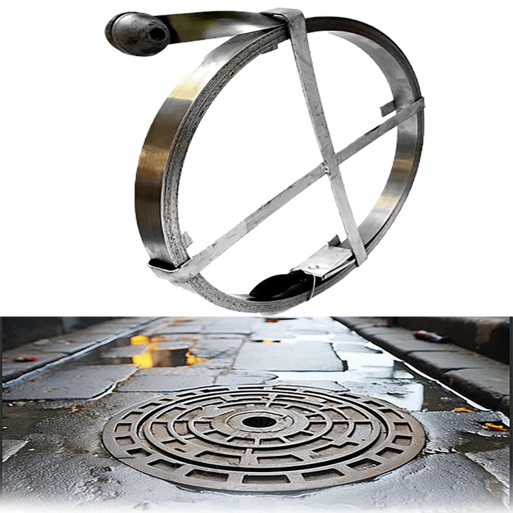 Manual Drain Auger with Durable Steel Cable