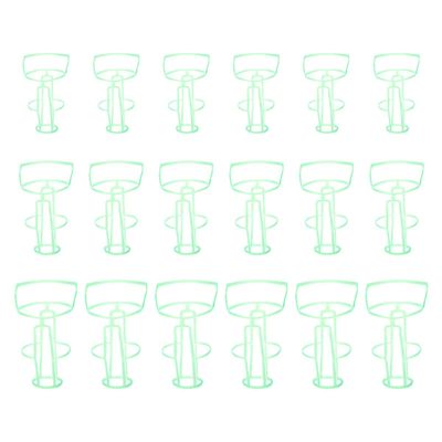 30-Piece Green Plastic IV Net Covers for Saline Bottles
