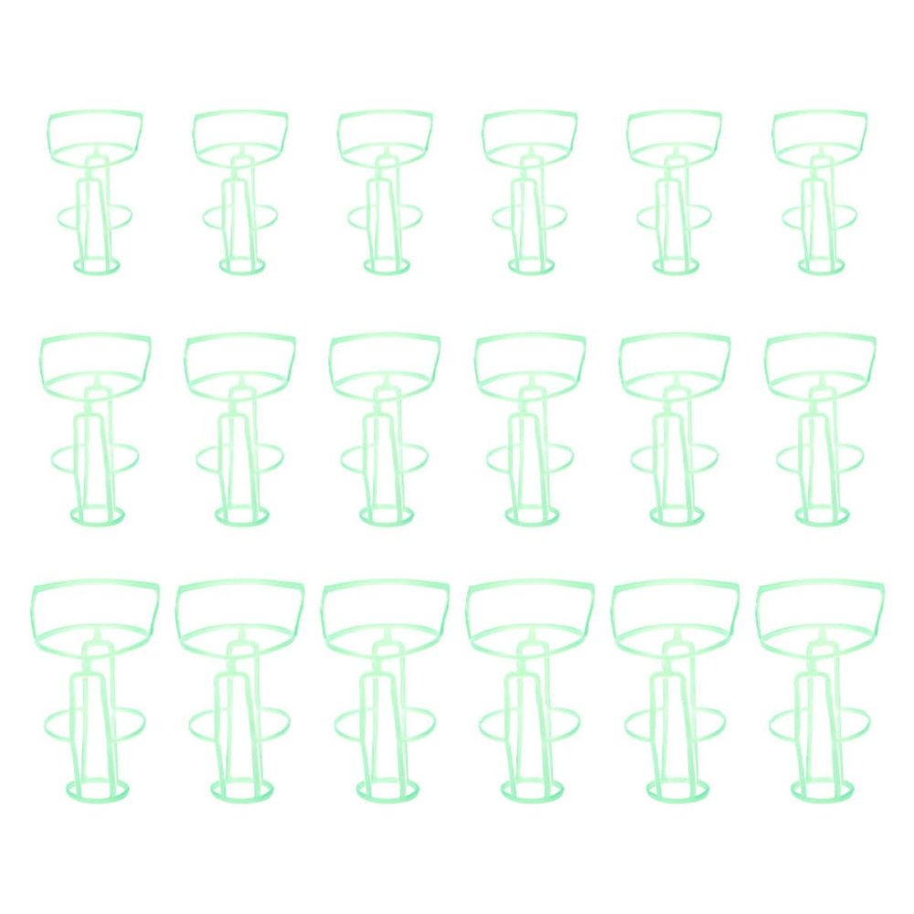 30-Piece Green Plastic IV Net Covers for Saline Bottles
