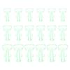 30-Piece Green Plastic IV Net Covers for Saline Bottles view 1