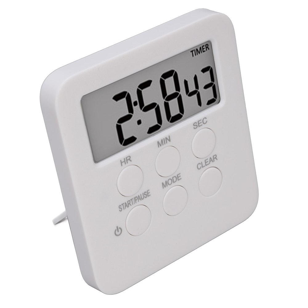 Alomejor Digital Kitchen Timer, Compact, 3 Sound Modes, Countdown/Count-Up, Memory Function, 2.91 x 3.15 x 0.67 in