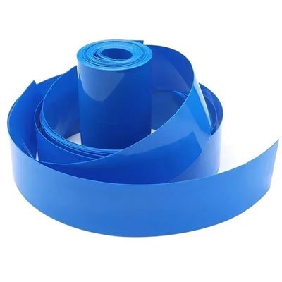 Marine-Grade Blue PVC Heat-Shrink Tube for 18650 Batteries, 36 mm x 23 mm x 8 m