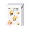 WBdesignz XXL Birthday Card “unBEElievable – it's your birthday” with Envelope, Bee Design, DIN A4 view 1