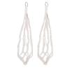 RIZGHWOY Hanging Plant Holders, 2-Pack, Woven Boho Cotton Rope, 55 cm, Metal Hooks view 1