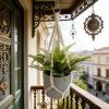 RIZGHWOY Hanging Plant Holders, 2-Pack, Woven Boho Cotton Rope, 55 cm, Metal Hooks view 4