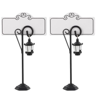 FRCOLOR Table Card Holders with Wide Base, 2 Pieces