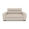 foamnova Compact 2-Seater Sofa, Beige Flat-Weave, for Small Spaces, 183 x 97 x 93 cm view 1
