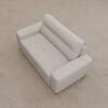 foamnova Compact 2-Seater Sofa, Beige Flat-Weave, for Small Spaces, 183 x 97 x 93 cm view 2