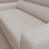 foamnova Compact 2-Seater Sofa, Beige Flat-Weave, for Small Spaces, 183 x 97 x 93 cm view 4