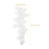AUTSUPPL White Lace Floral Embroidered Appliqués - 1 Pair view 2