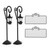 MUSISALY Table Card Holders - Black Memo Clips view 1